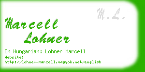 marcell lohner business card